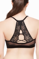 Velvet Crush Mesh & Lace Bralette