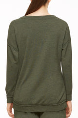 West Coast Vibes Sweatshirt with Raw Edge