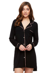 Shooting Stars Button-Down Nightshirt