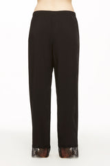 Lounge Pant with Eyelash Lace