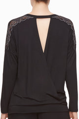 Open Back Long Sleeve Top