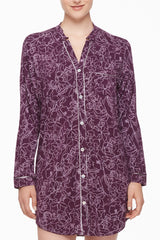 Midnight Reverie Button-Down Nightshirt