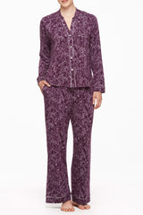 Midnight Reverie Button-Down PJ Set