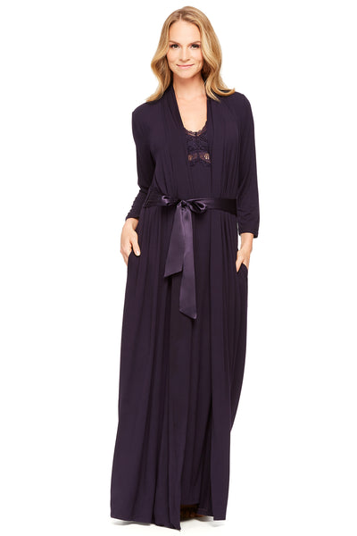 Long Robe with Silk Ties