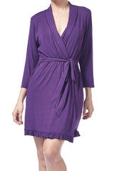 Stay With Me 3/4 Sleeve Ruffle Robe