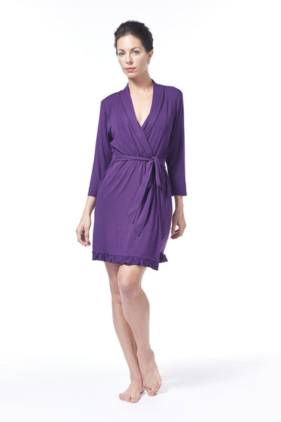 Stay With Me 3/4 Sleeve Ruffle Robe