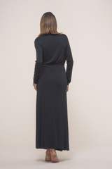 Long Robe with Silk Ties