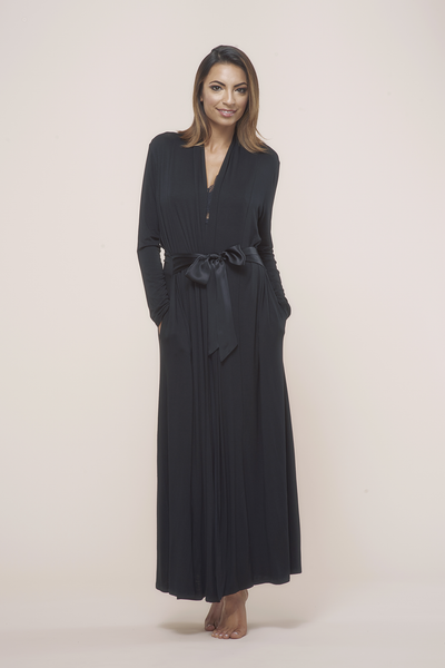 Long Robe with Silk Ties