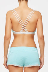 Strappy Bralette with Contrast Elastics